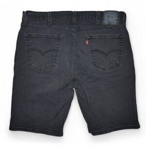 Levi's 505 Men’s Size 40 Jean Shorts Stretch Denim Vintage Jorts Faded Black EUC